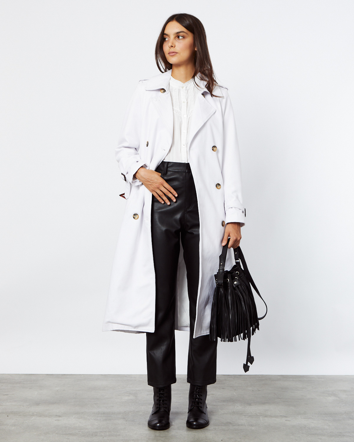 Trench online coat gris