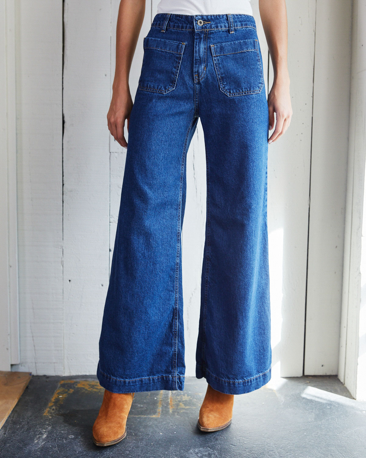 Jean Pocket High Blue Tina 