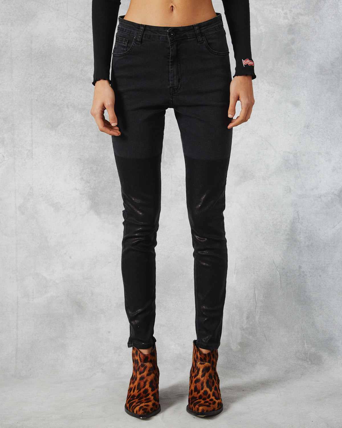 Jean Lucky Rock High Black Taylor 