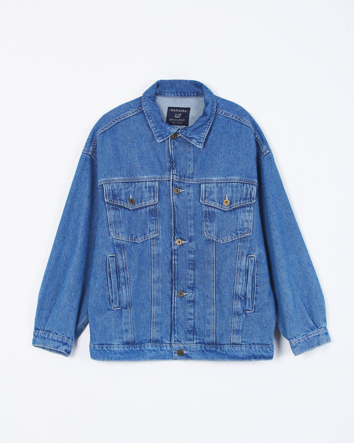 Campera Over Classic Midblue Aries