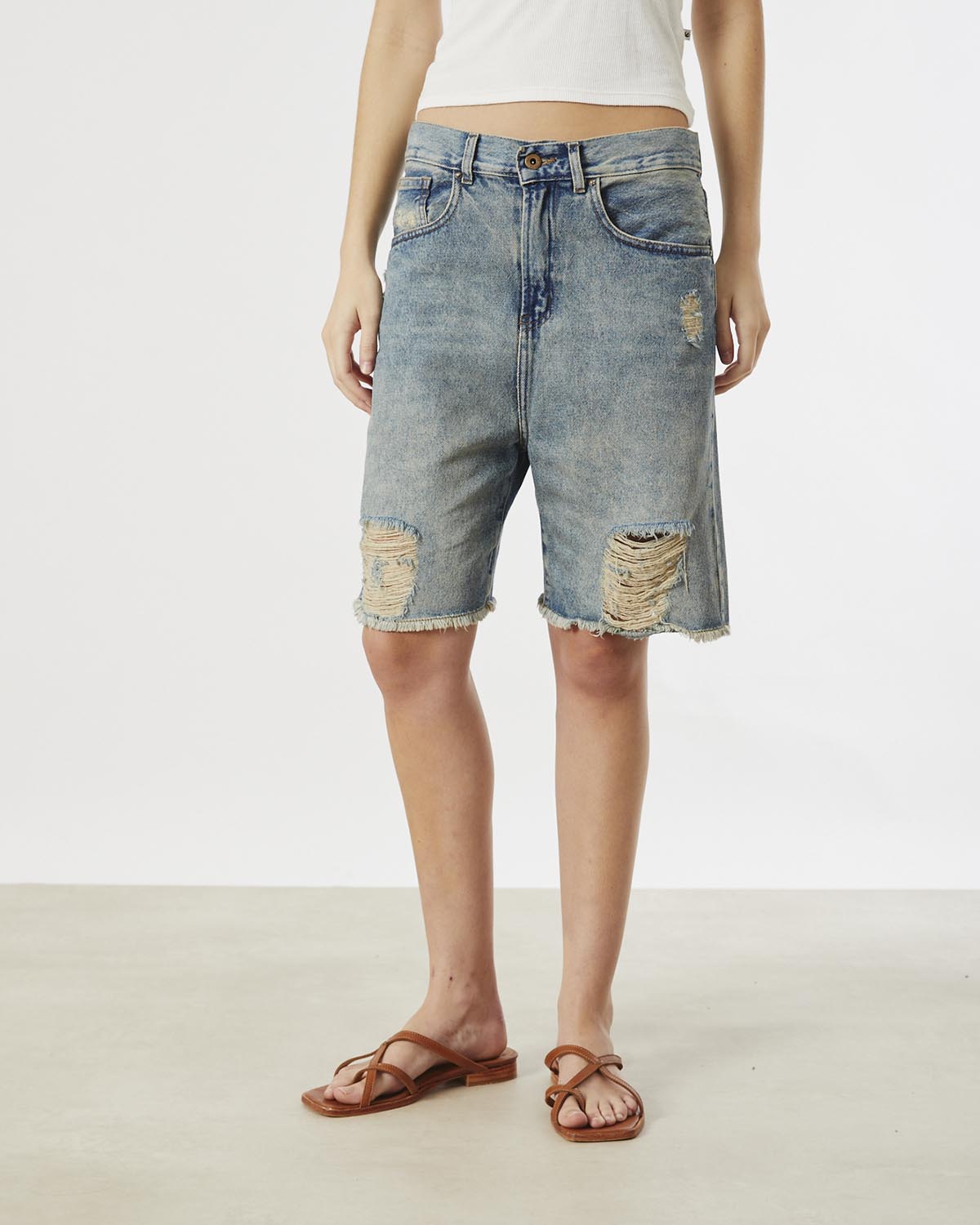 Bermuda Baggy Low Rise Mb Destroy