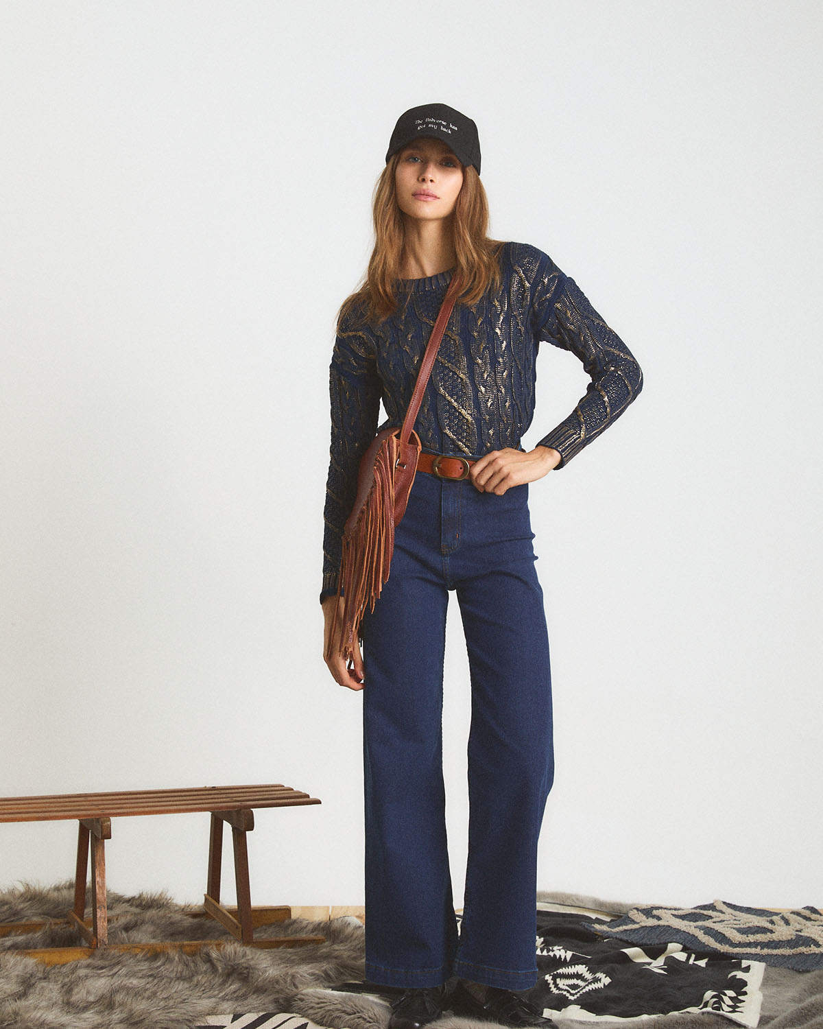 Jean Bruna High Tina Dark Blue