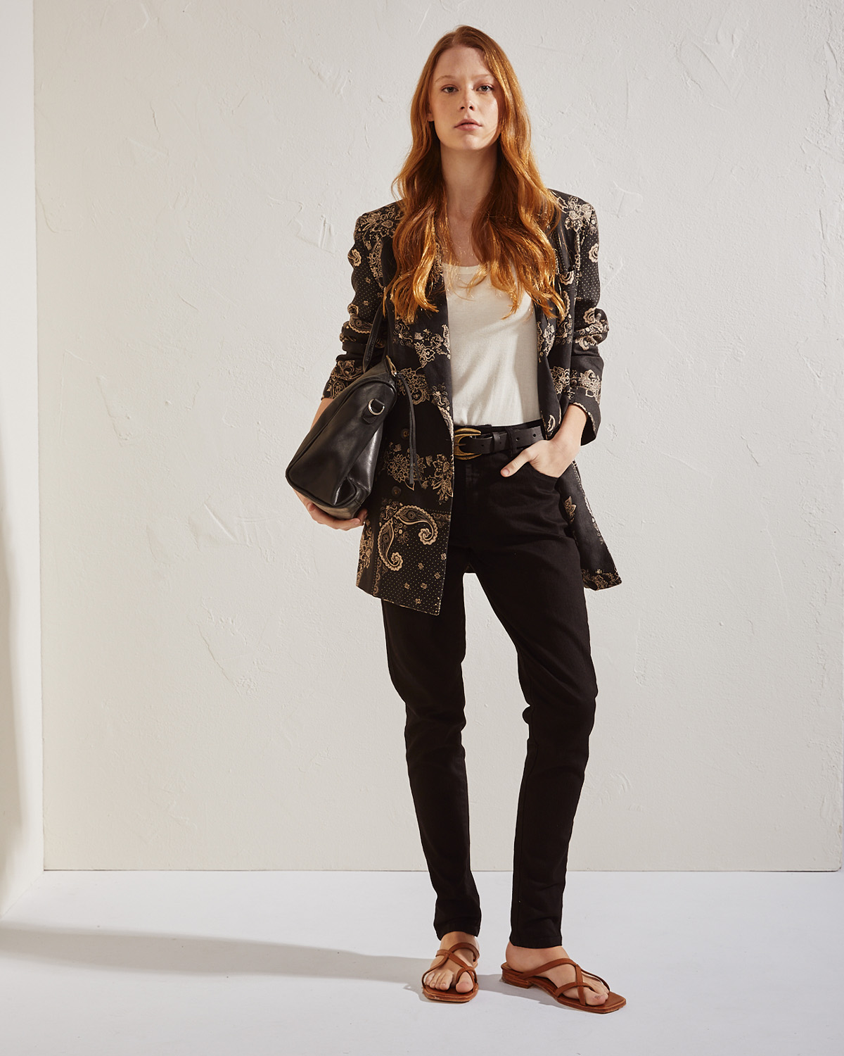Jean Mandie Mid Taylor Black