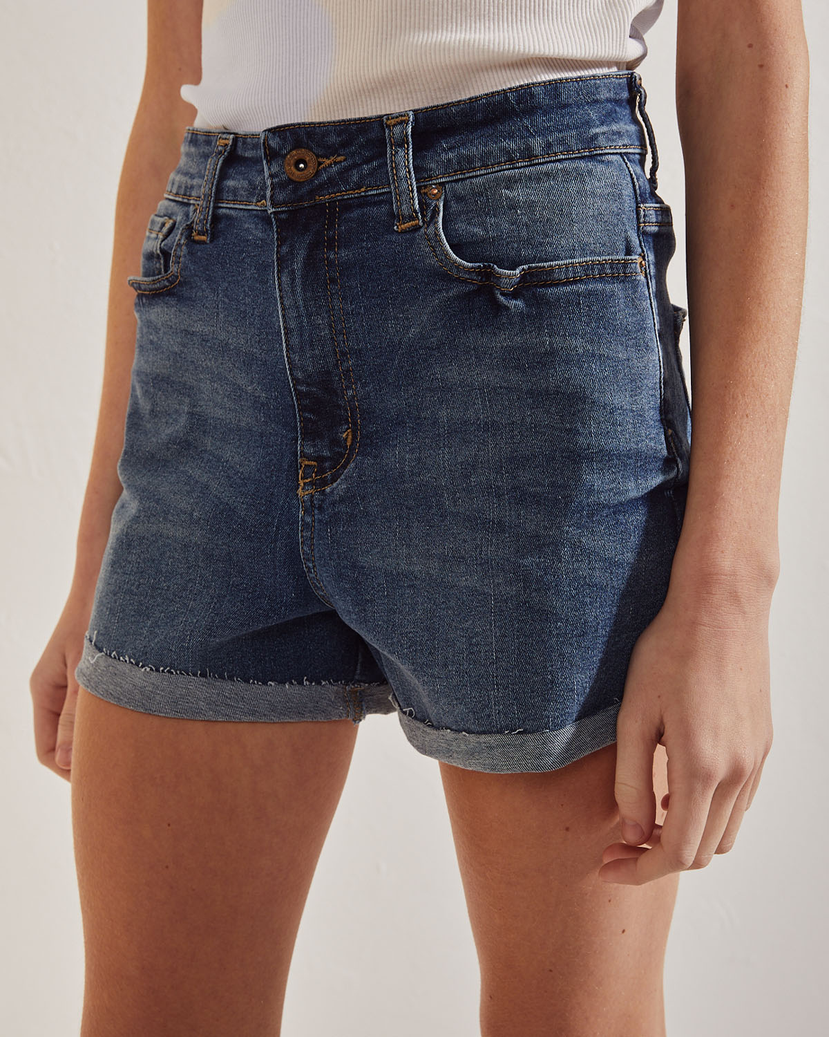 Short Peach Used Mid Blue Ii