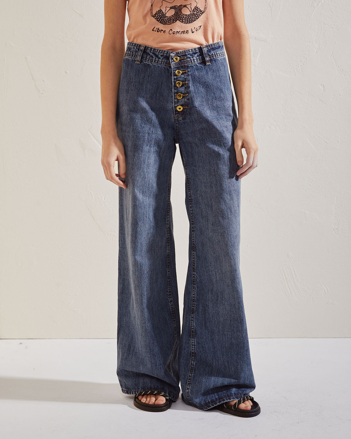 Jean Finch Marine High Tina Used Mid Blue