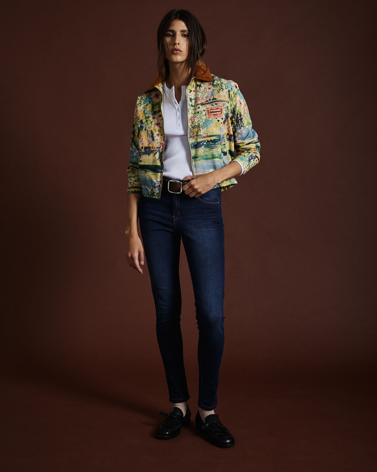 Jean Mandie Mid Taylor Dark Blue