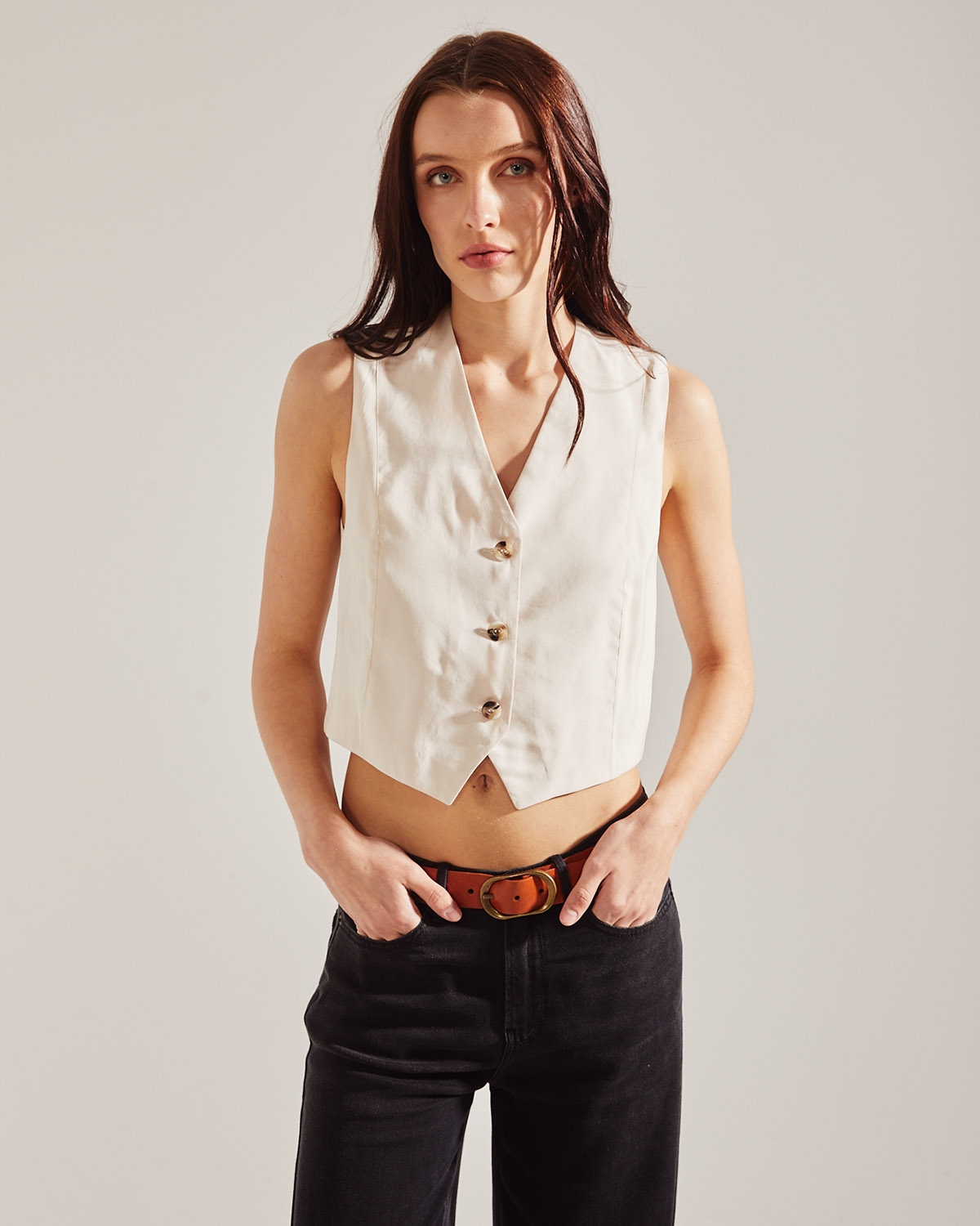 (h) Chaleco Hills Tencel Look