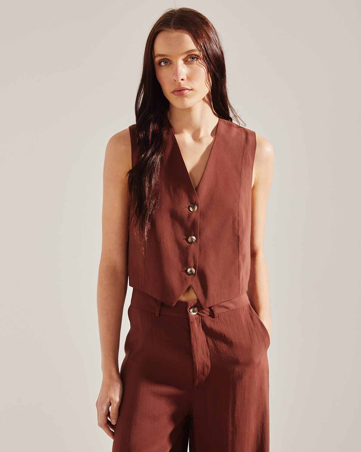 (h) Chaleco Hills Tencel Look