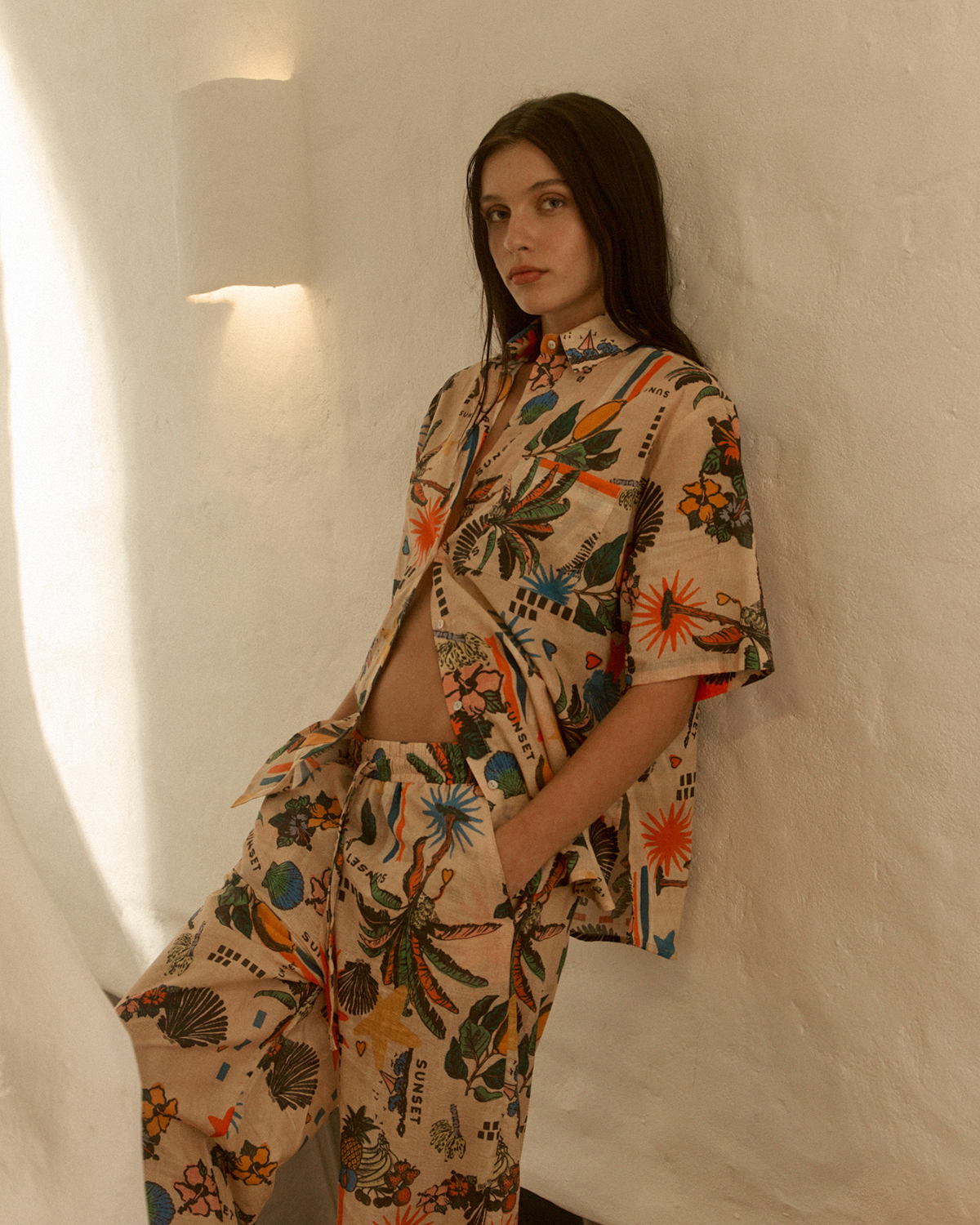 Camisa Hannah Long Tropics