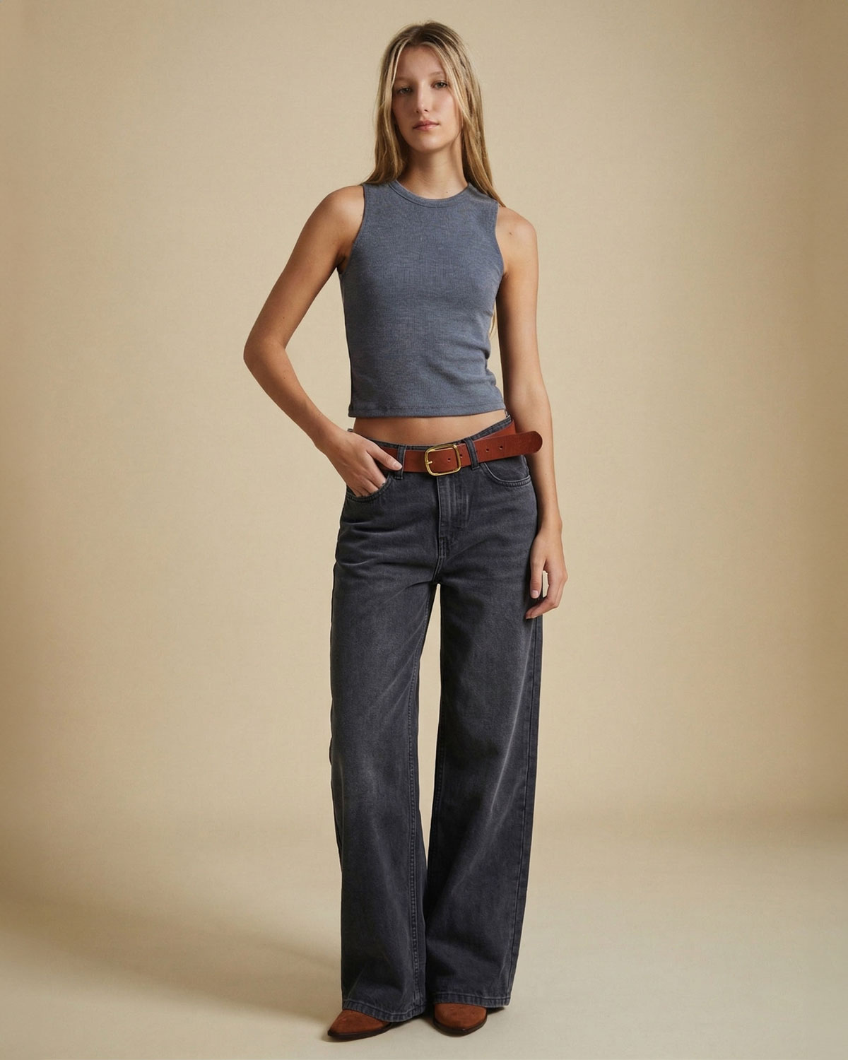 Jean Phoebe Arizona Mid Tina Used Black Plain